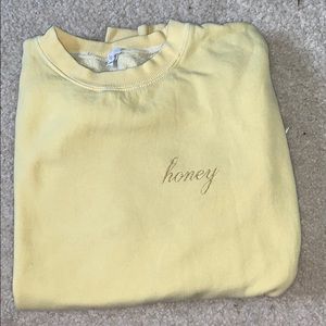 brandy melville “honey” sweatshirt